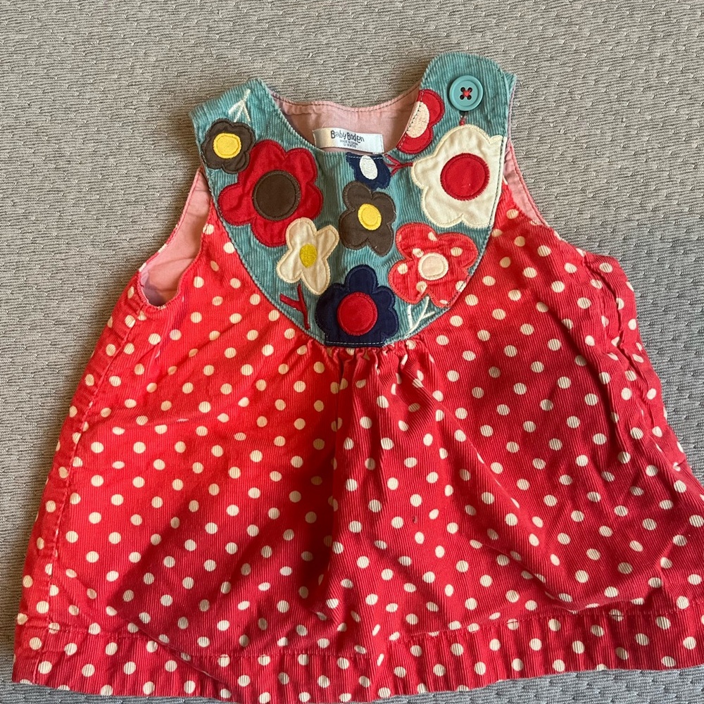Corduroy Polka Dot and Floral Top